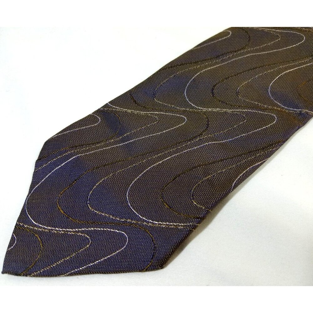 Emilio Romano Mens Necktie Gray Silver All Silk Handmade Made in Italy 58" X  4"